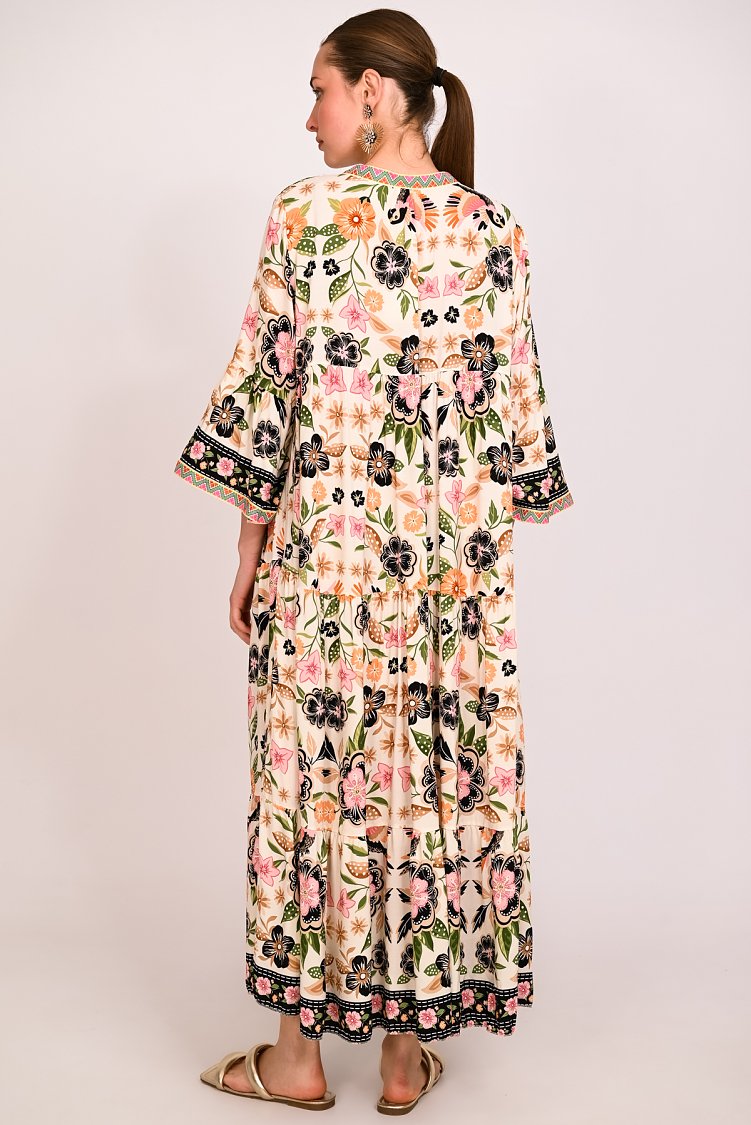 Φόρεμα boho εμπριμέ