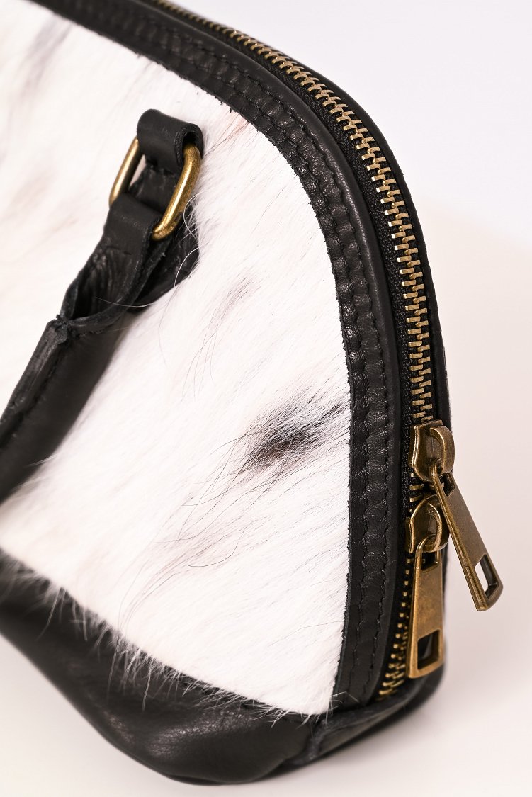 Τσάντα χεριού μικρή pony skin
