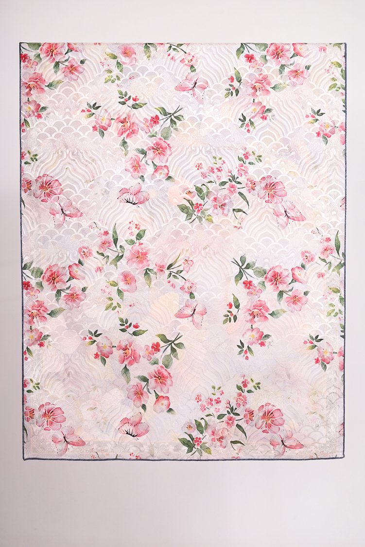 Φουλάρι floral με μετάξι