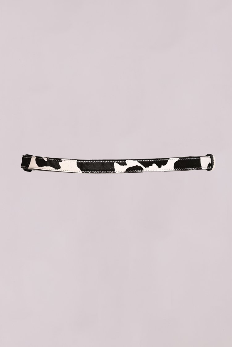 Ζώνη δερμάτινη animal print