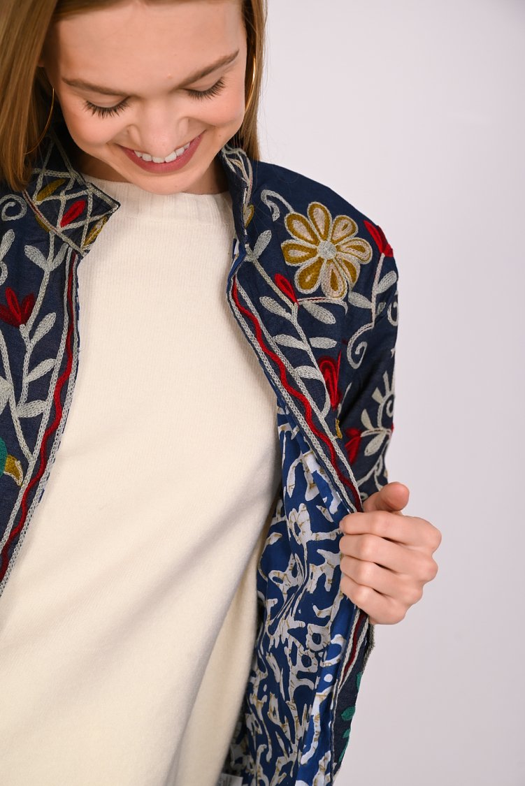 Suzani denim jacket