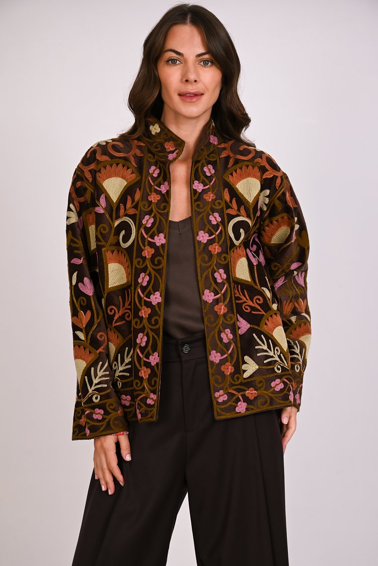Suzani velvet jacket