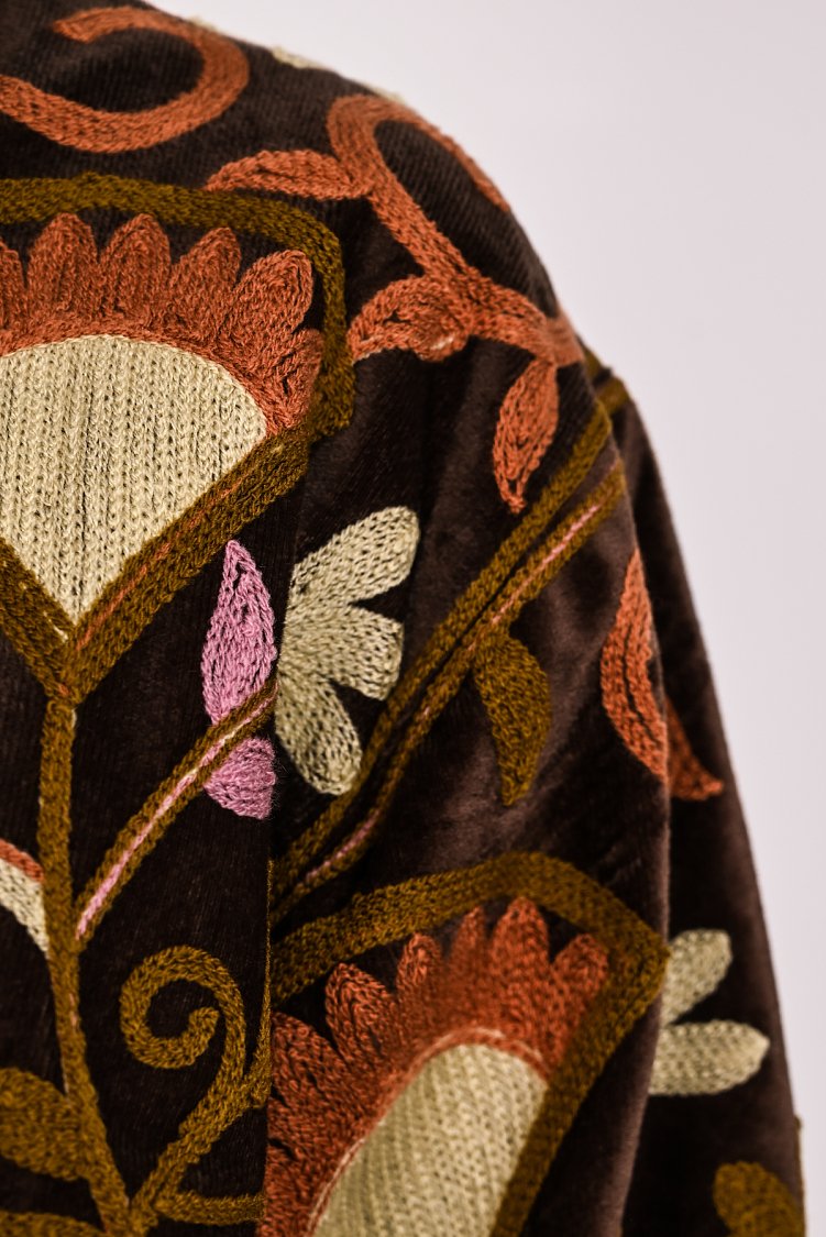 Suzani velvet jacket