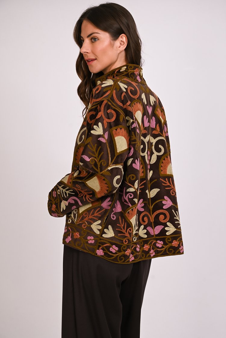 Suzani velvet jacket