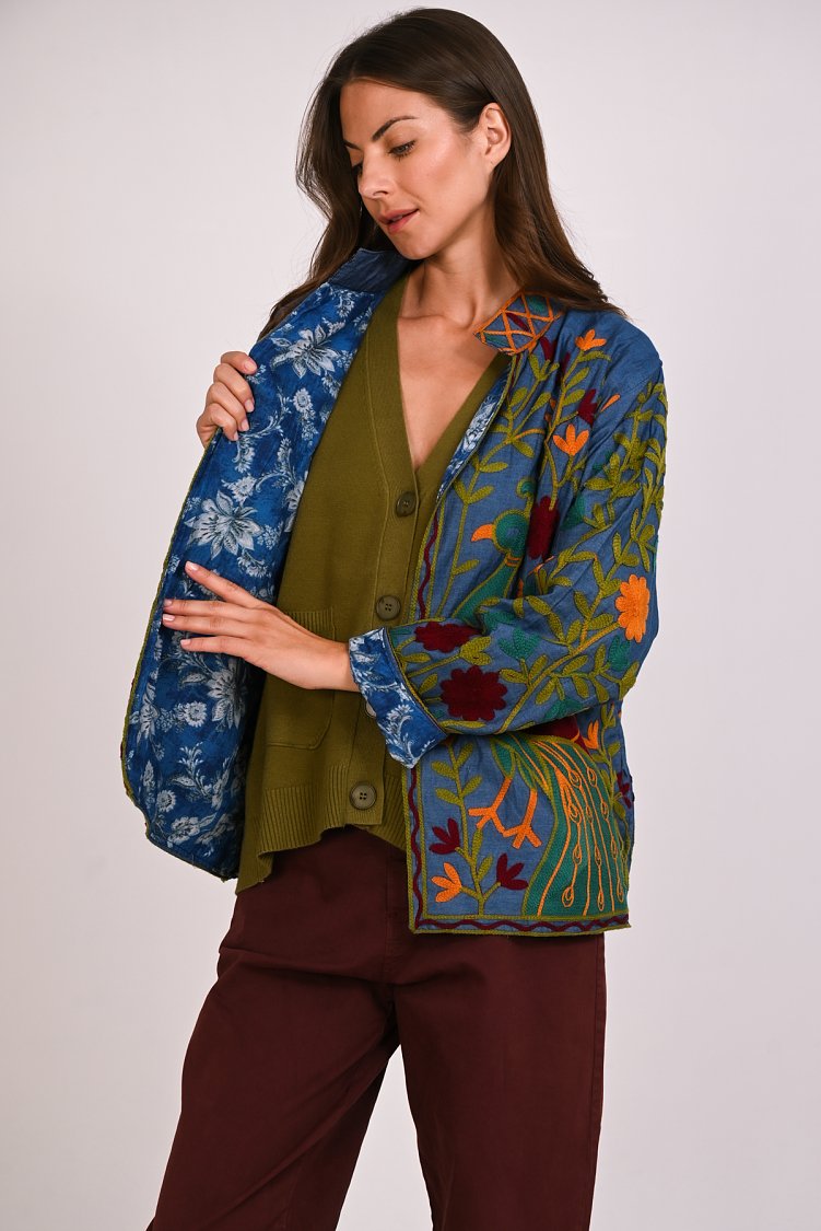 Suzani denim jacket