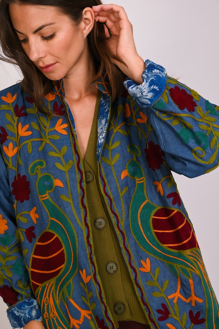 Suzani denim jacket