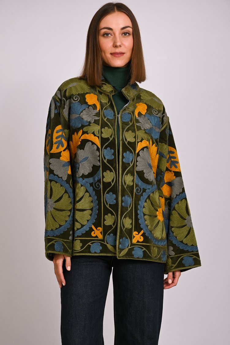 Suzani velvet jacket