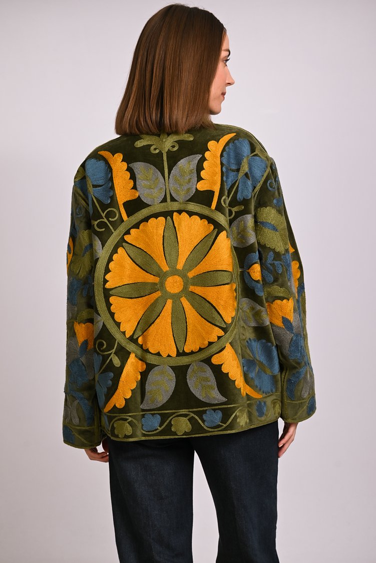 Suzani velvet jacket