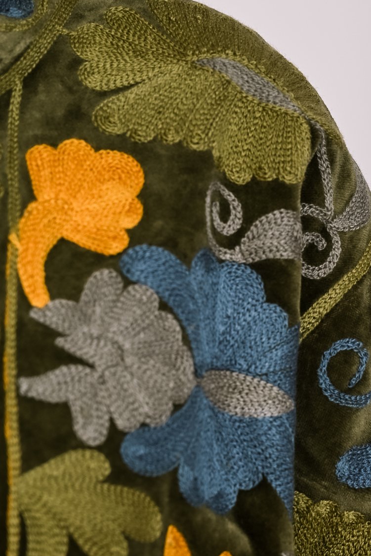 Suzani velvet jacket