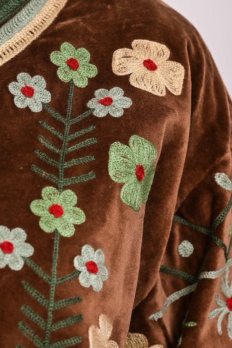 Suzani velvet jacket