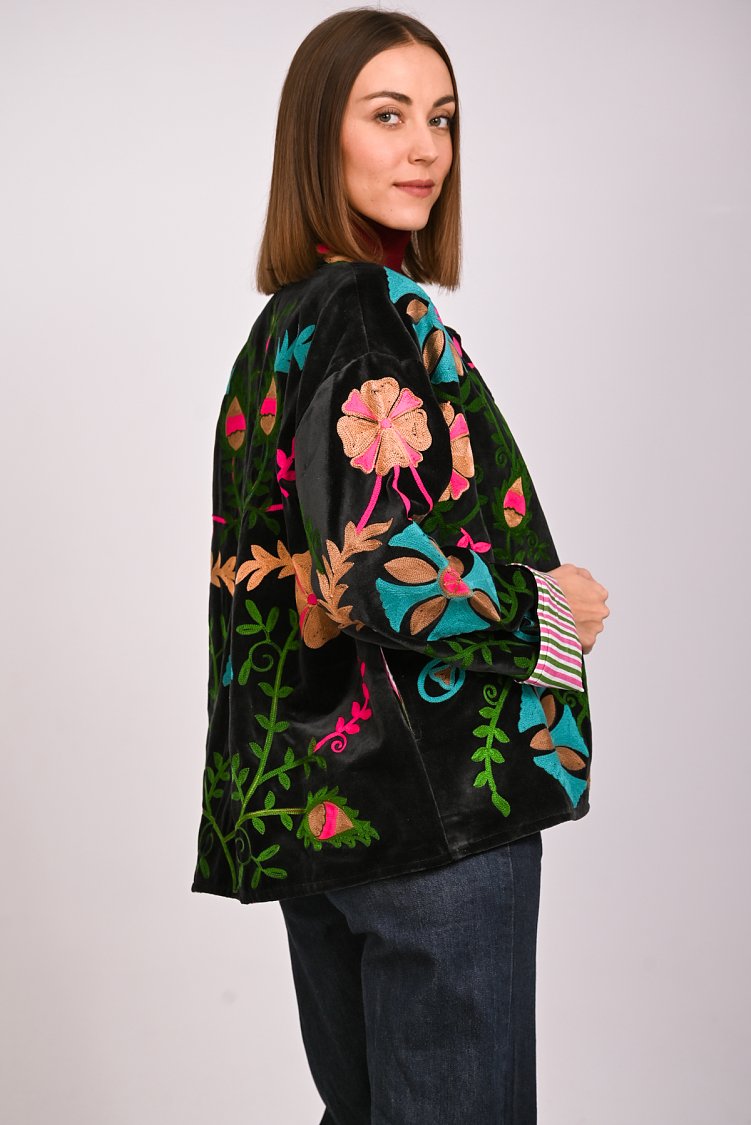 Suzani velvet jacket