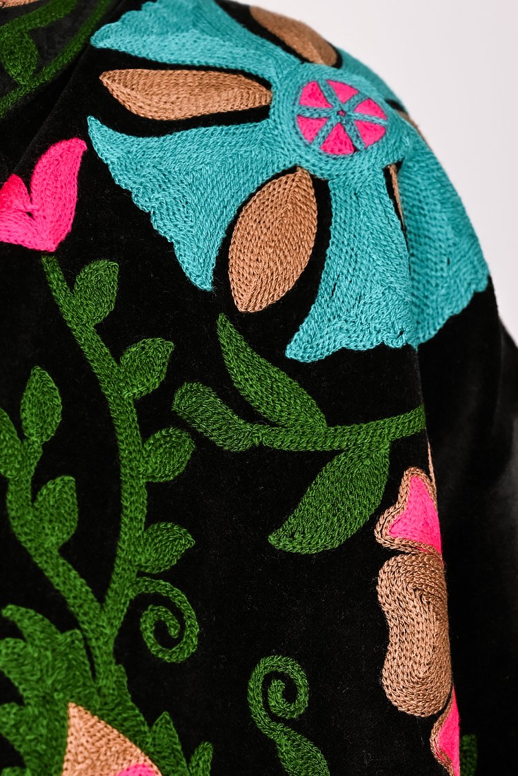 Suzani velvet jacket