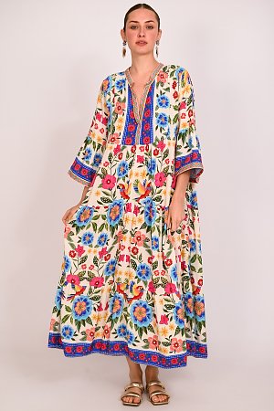 Φόρεμα boho εμπριμέ