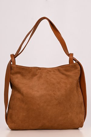Backpack δερμάτινο-σουέτ