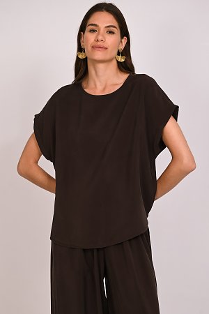 Μπλούζα με ρεβέρ στο μανίκι