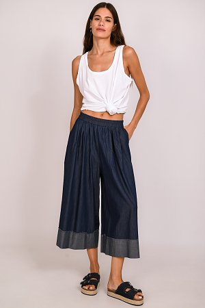 Παντελόνα jean με ρεβέρ