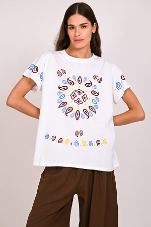 T-shirt με στάμπα λαχούρια