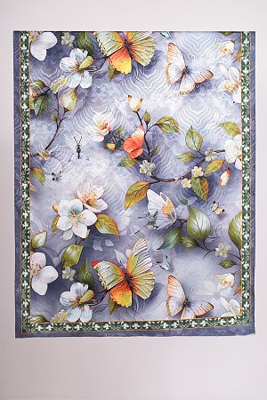 Φουλάρι floral με μετάξι