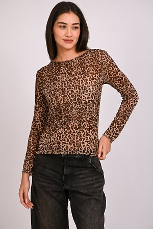 Μπλούζα cashmere λεοπάρ