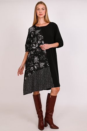 Φόρεμα διπλό ύφασμα floral