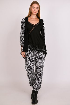 Παντελόνι animal print με λάστιχο
