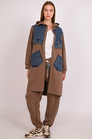 Ζακέτα με jean patches