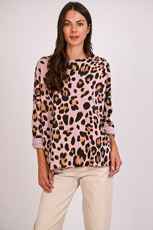 Μπλούζα φούτερ animal print