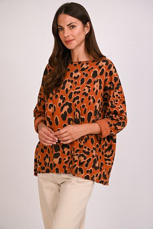 Μπλούζα φούτερ animal print