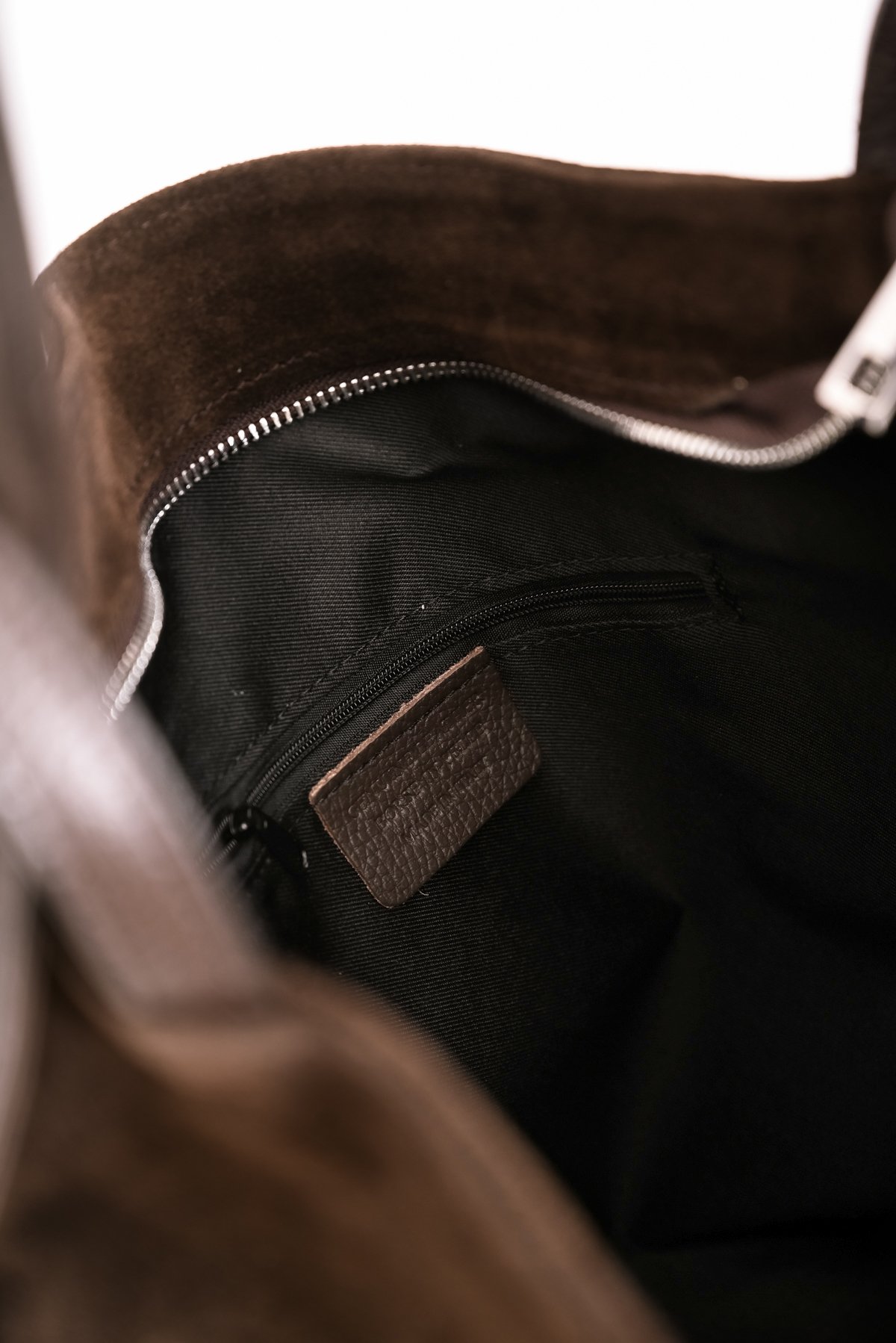 Backpack δερμάτινο-σουέτ