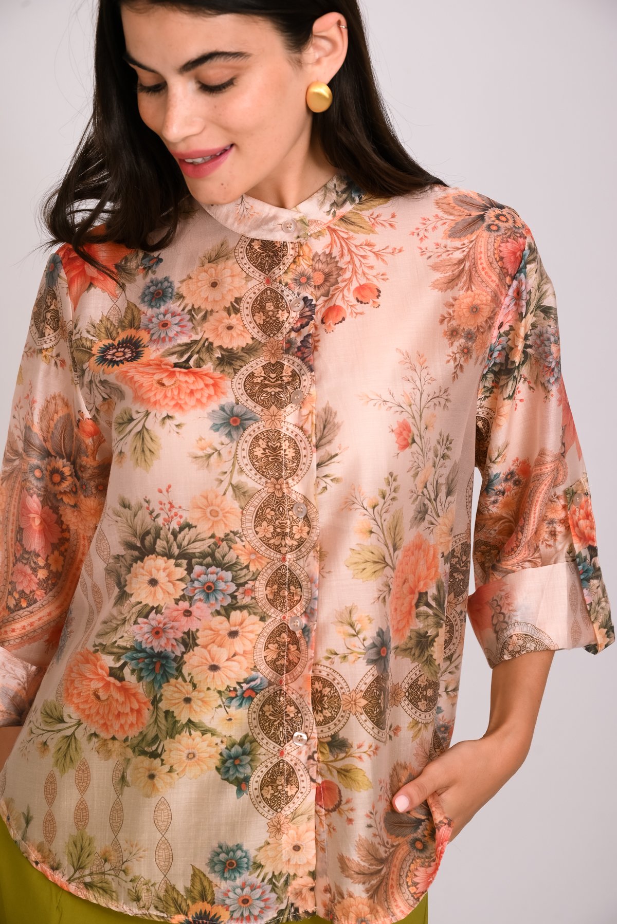 Πουκάμισο tencel floral