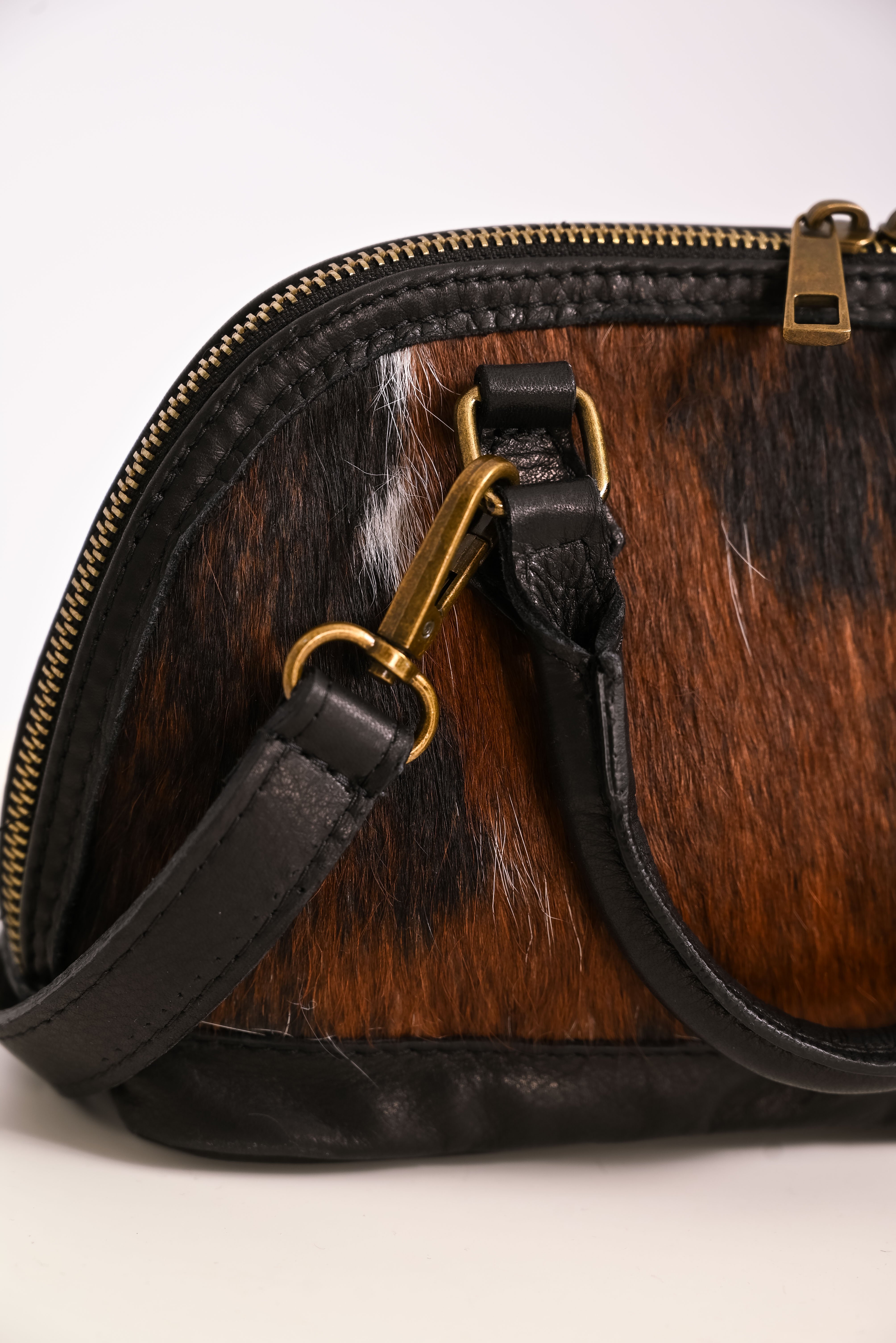 Τσάντα χεριού μικρή pony skin