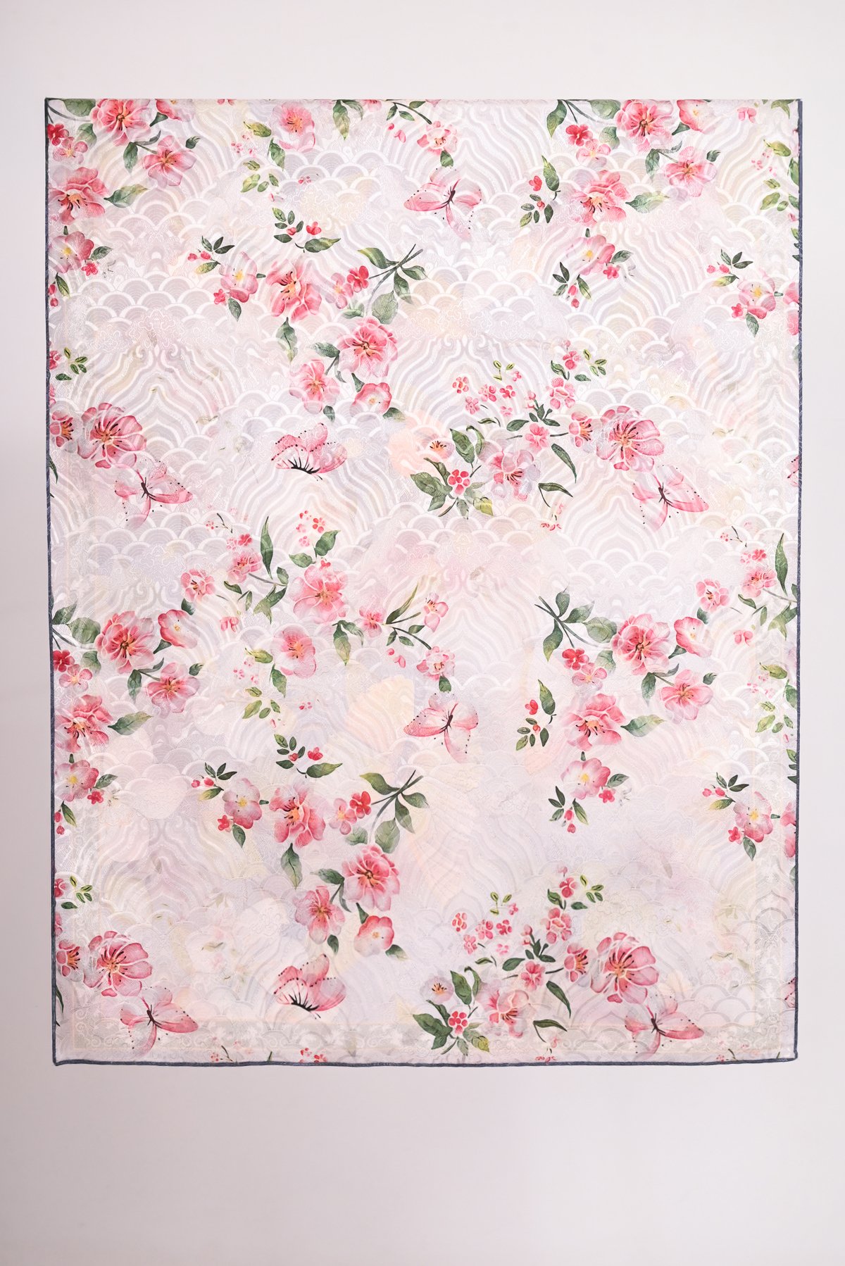 Φουλάρι floral με μετάξι