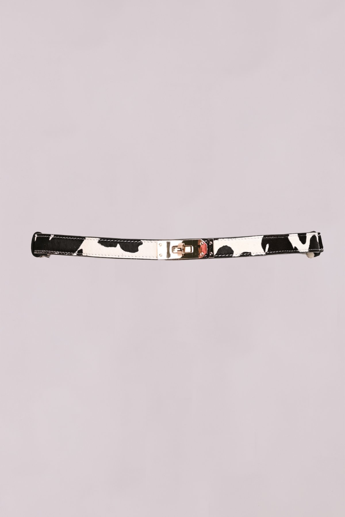 Ζώνη δερμάτινη animal print
