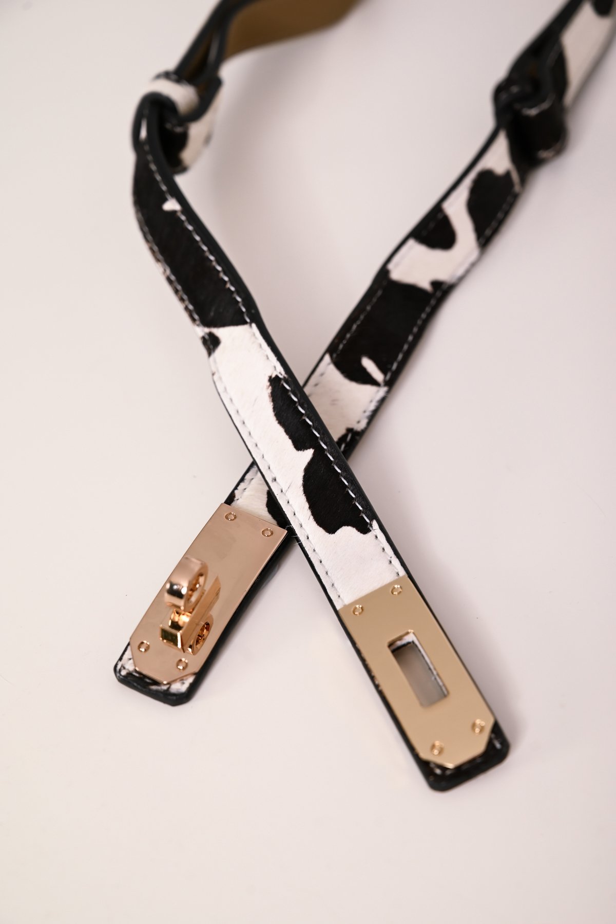 Ζώνη δερμάτινη animal print