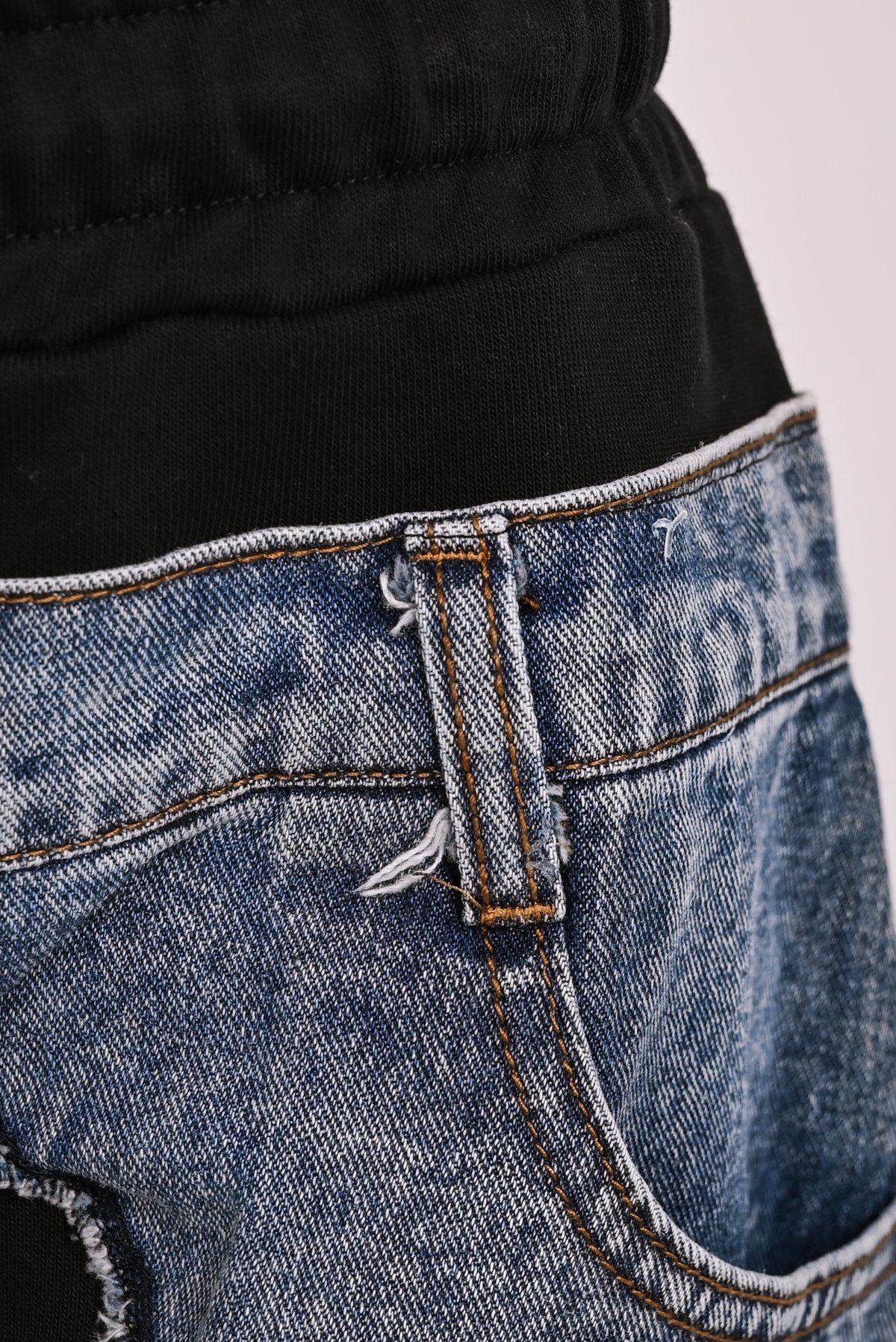 Παντελόνι φούτερ με jean patches