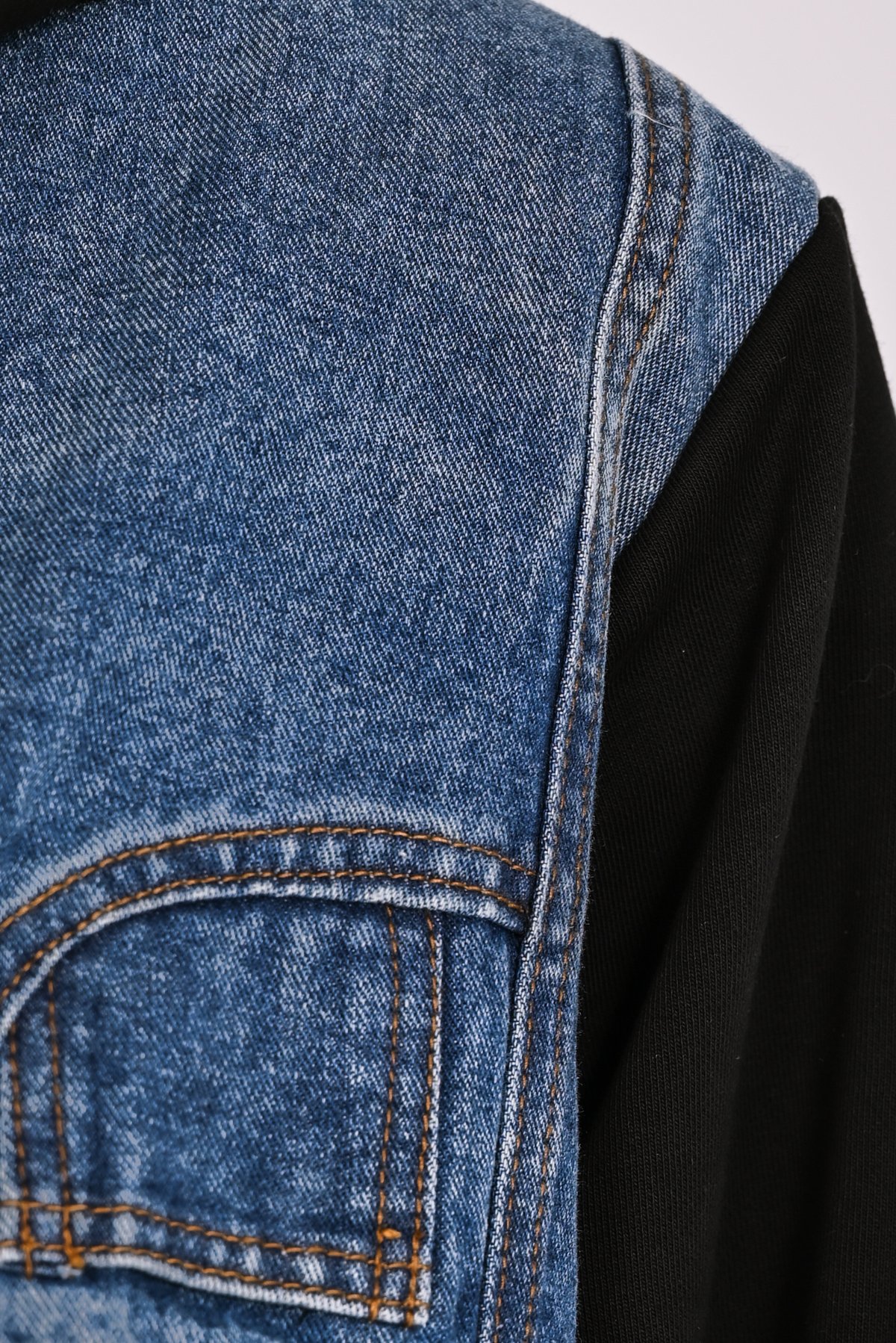 Ζακέτα με jean patches