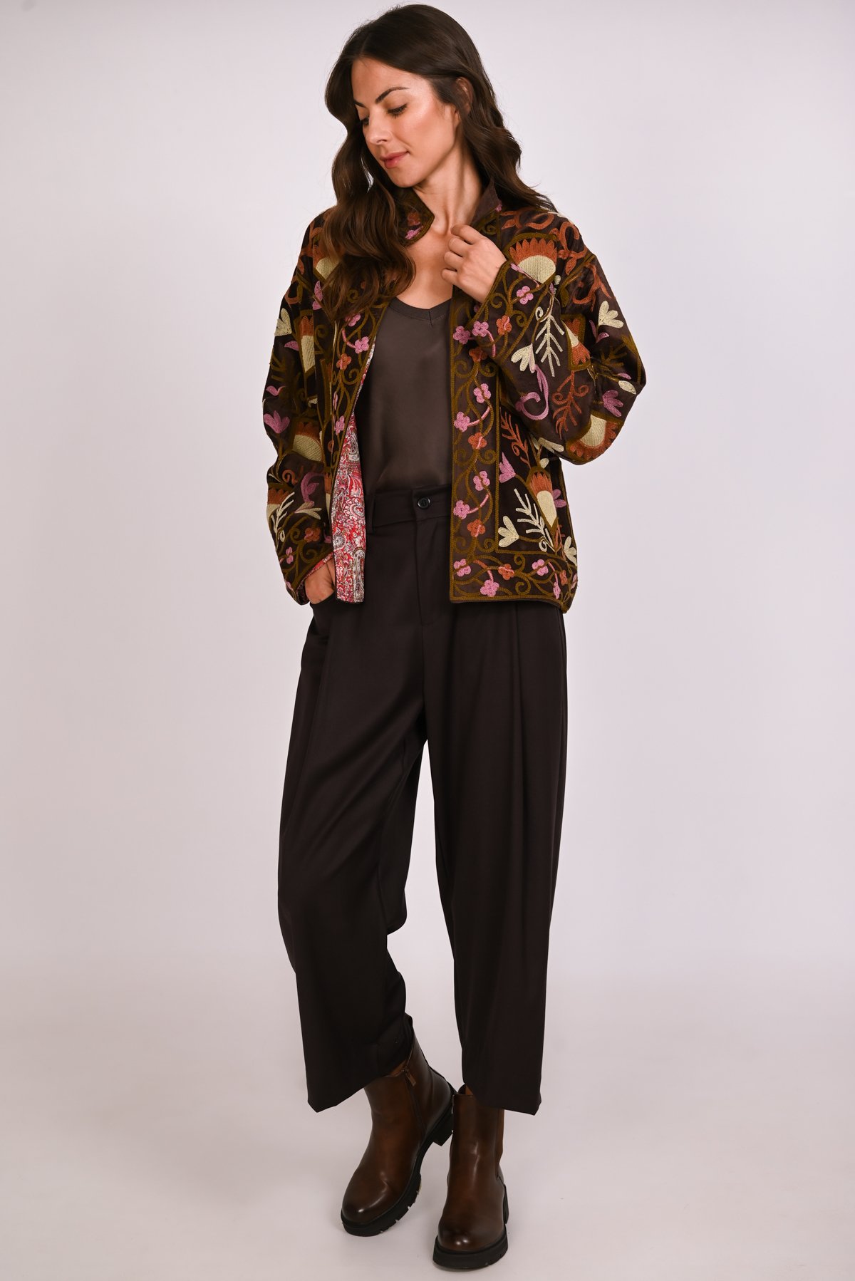 Suzani velvet jacket