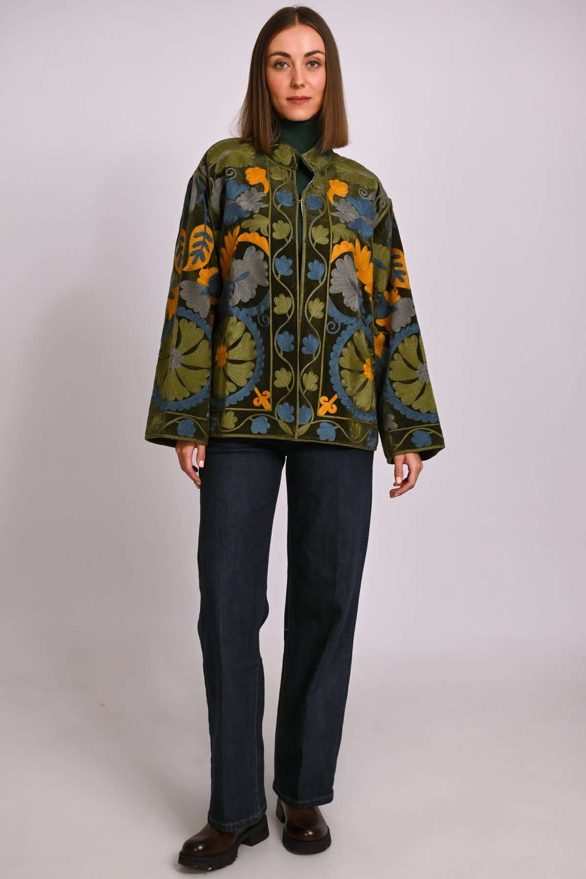 Suzani velvet jacket