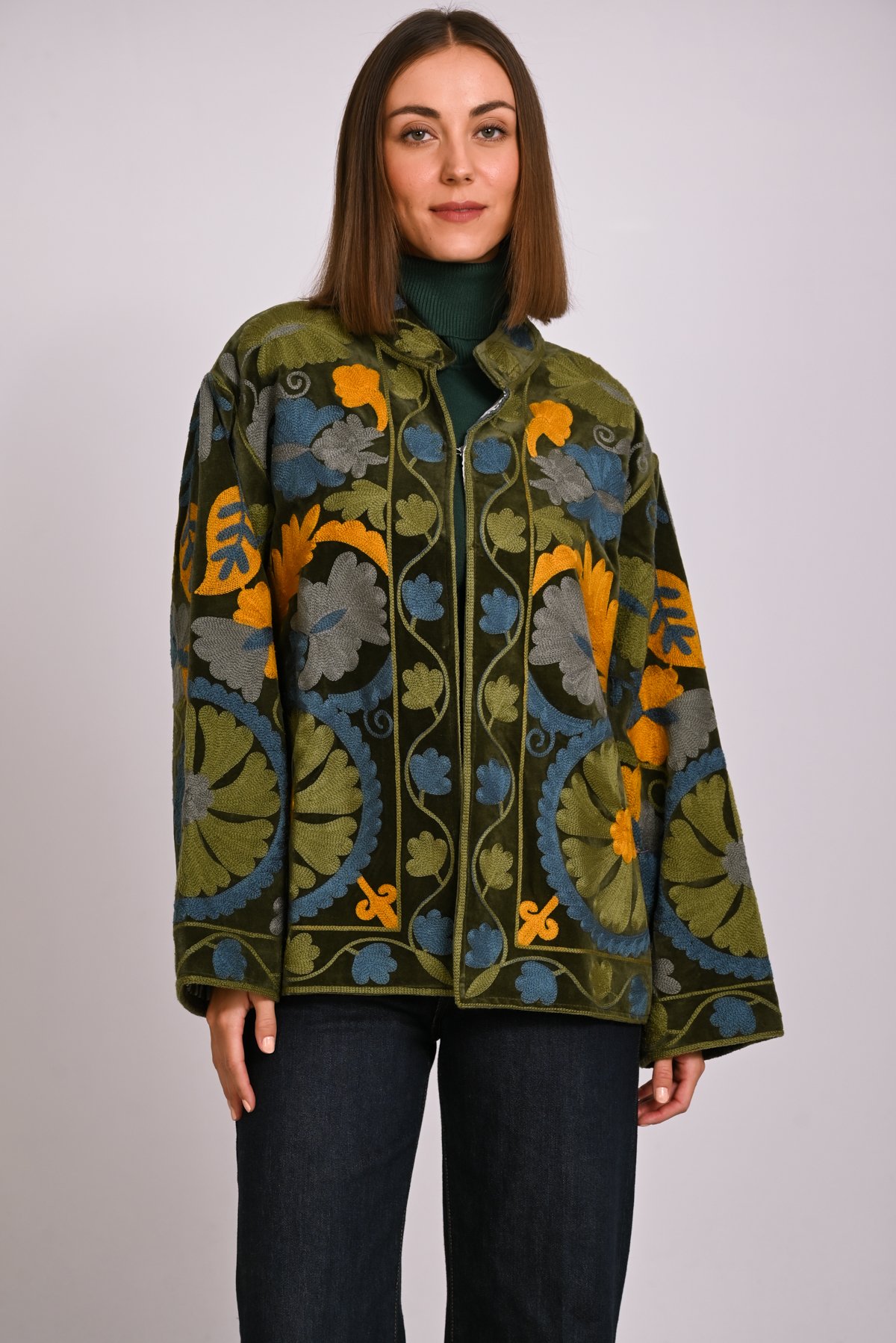 Suzani velvet jacket