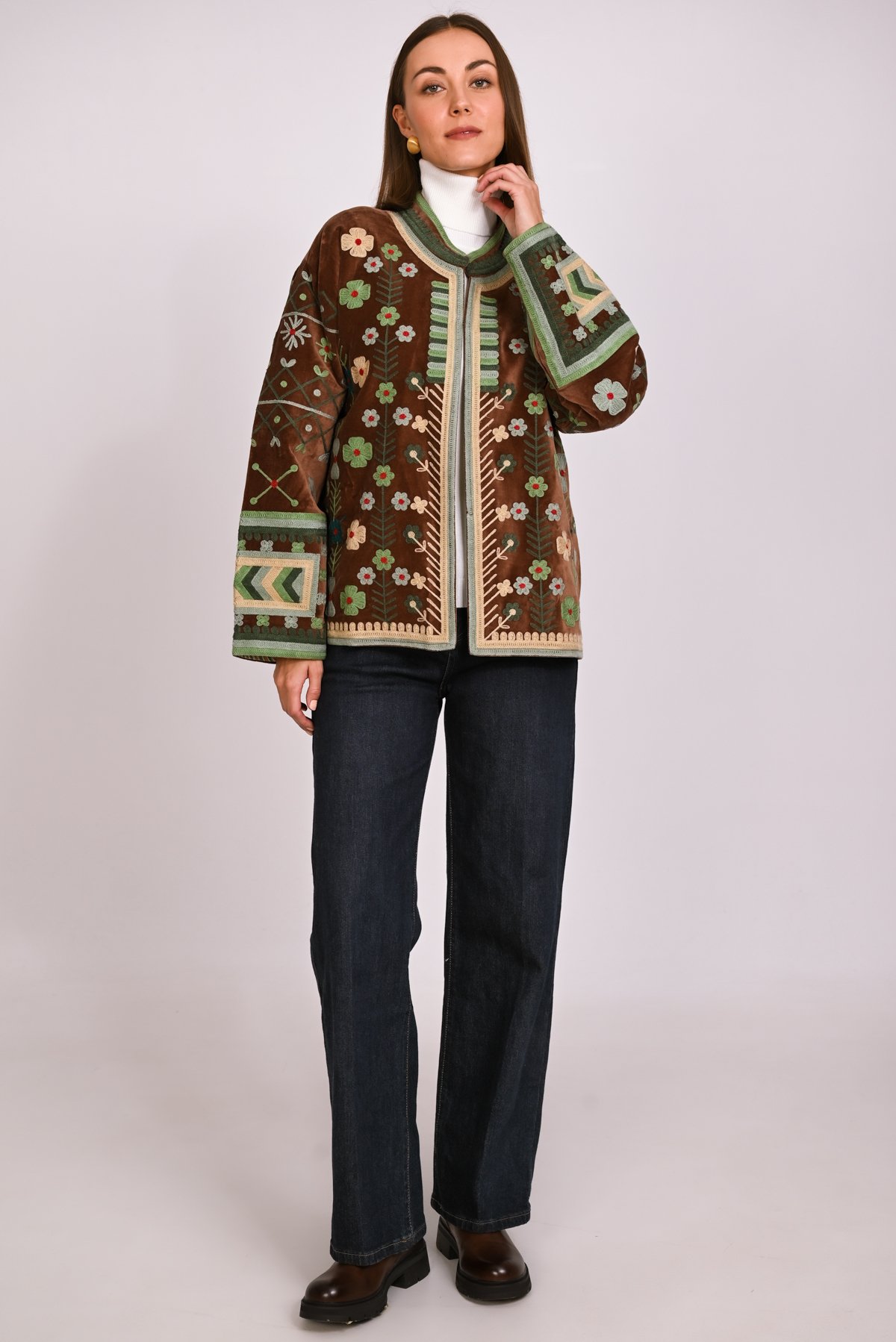 Suzani velvet jacket