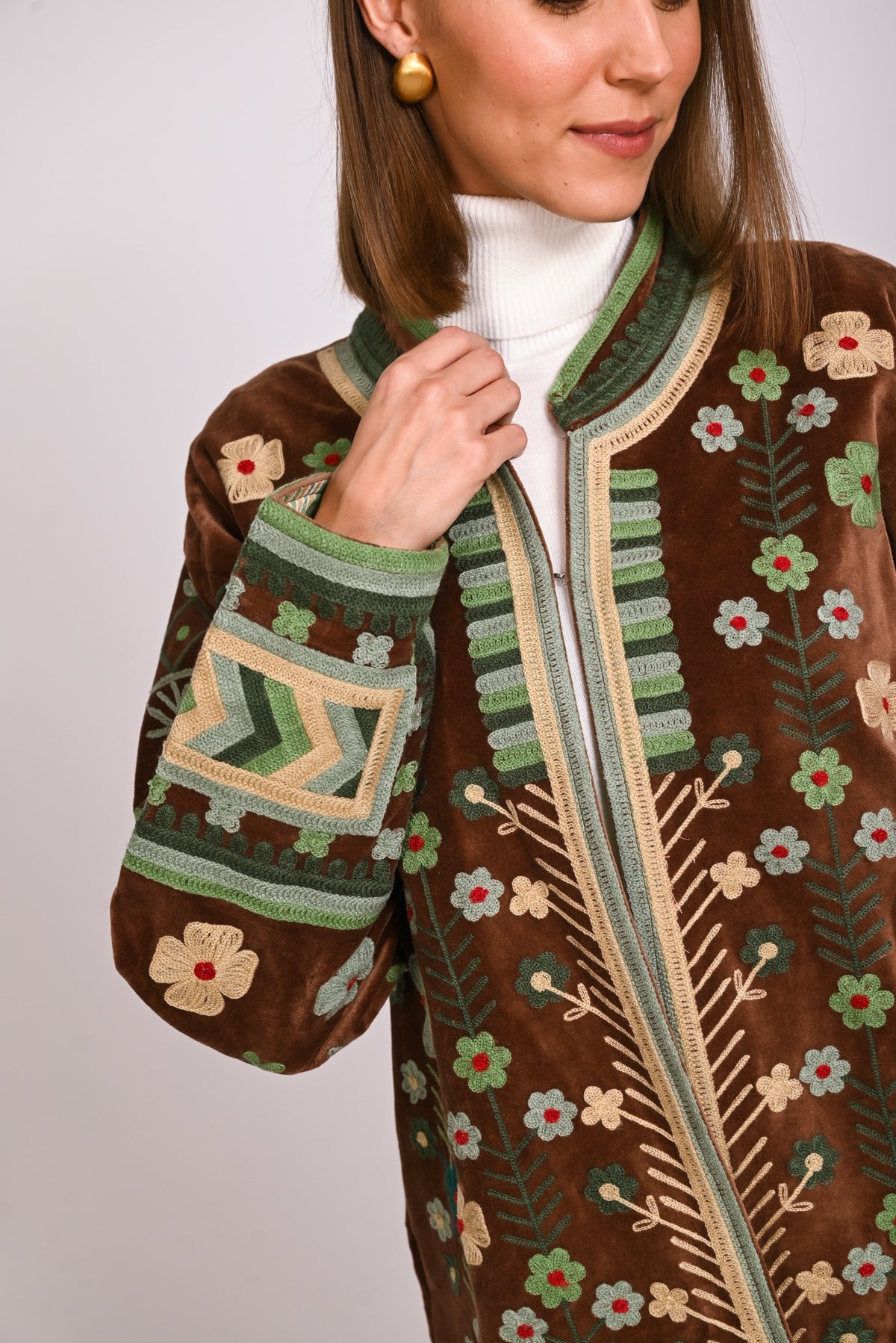 Suzani velvet jacket