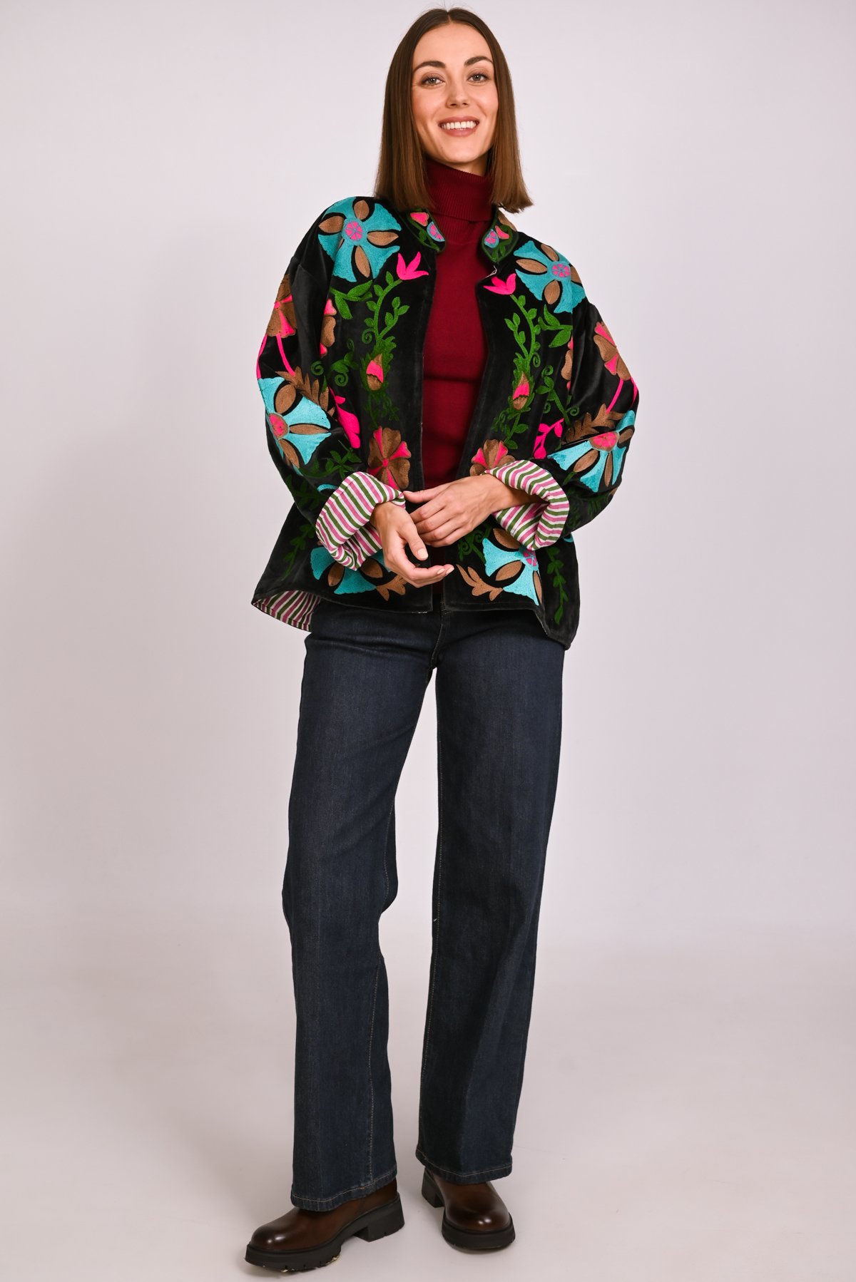Suzani velvet jacket